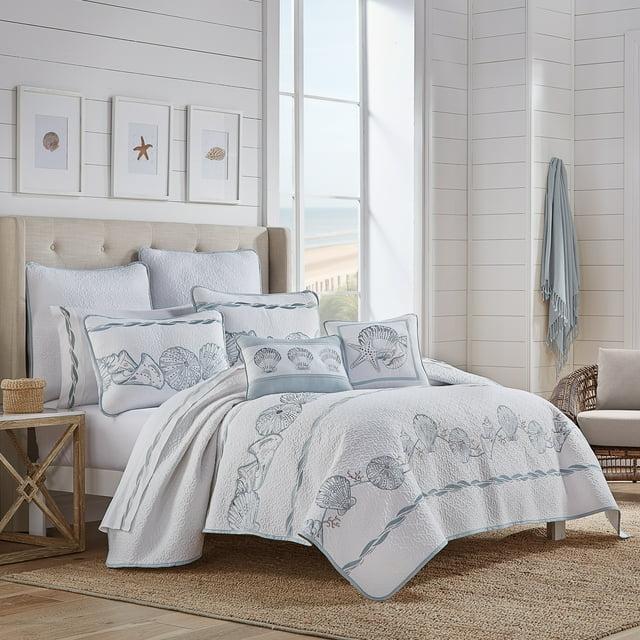 Royal Court Water Front Coastal Quilt Set Blue Twin - Twin XL