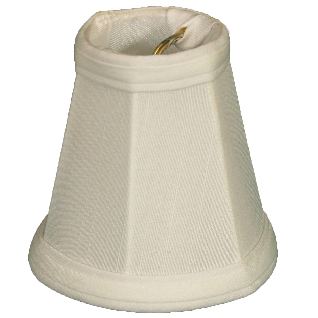 Royal Designs, Inc. Empire Chandelier Shade with Flame Clip Fitter,CS-101WH-6, White, 2 x 3.5 x 3.5, Pack of 6