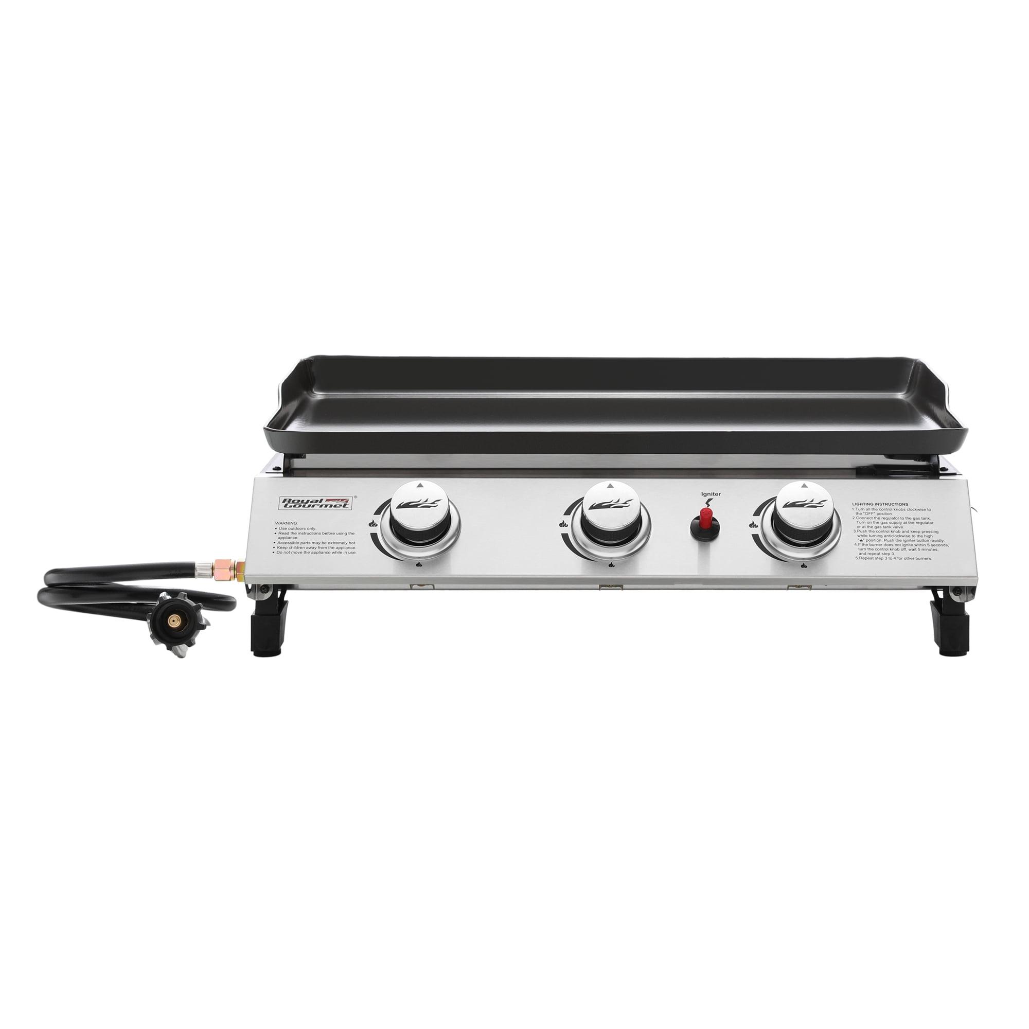 Royal Gourmet3-Burner Portable Propane 26400 BTU Gas Grill Griddle