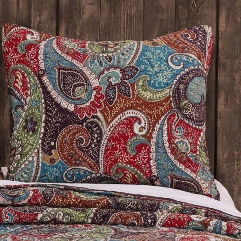 Royal Hampton Paisley Fleece Pillow Sham, Standard