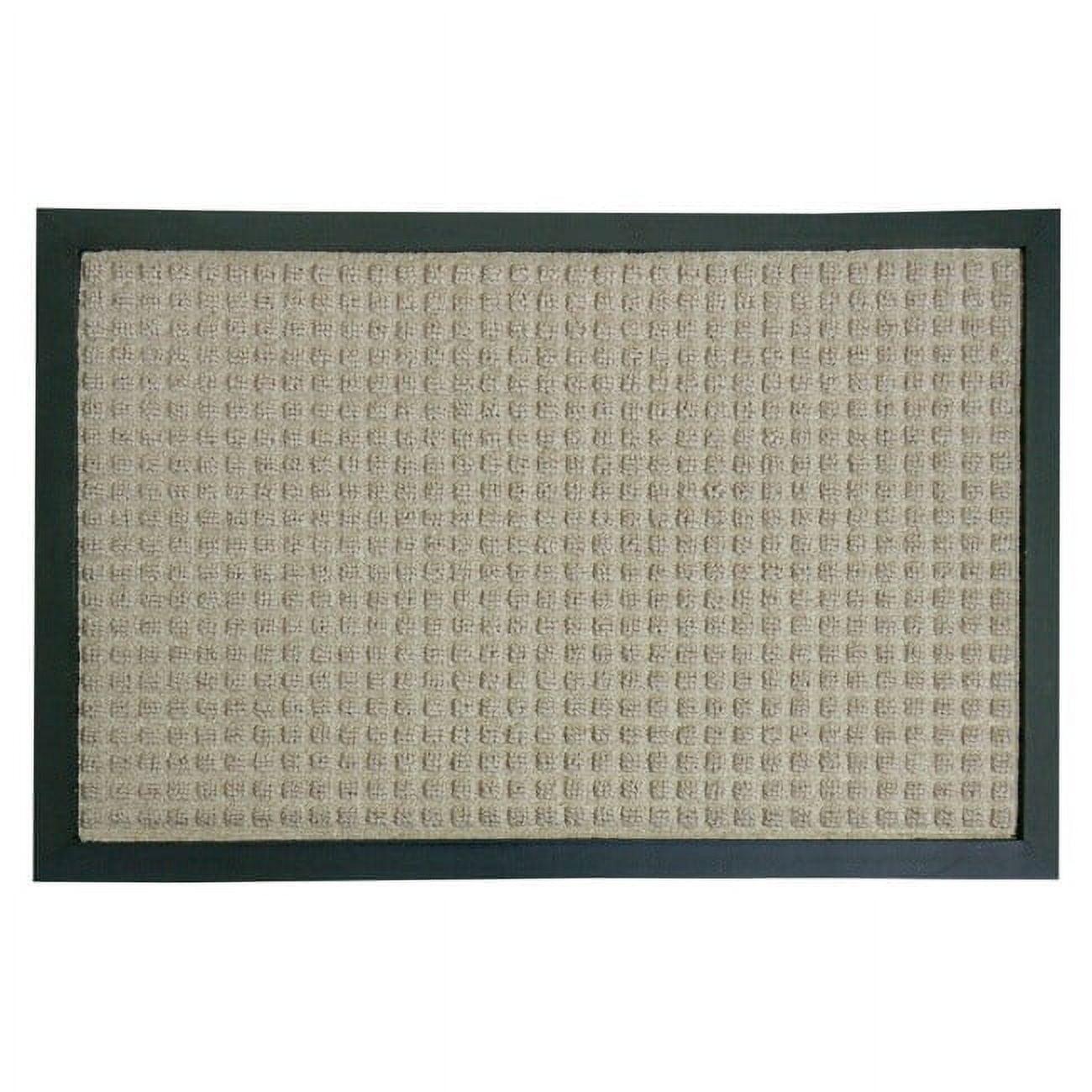 Tan Polypropylene and Rubber Outdoor Carpet Mat 16" x 24"