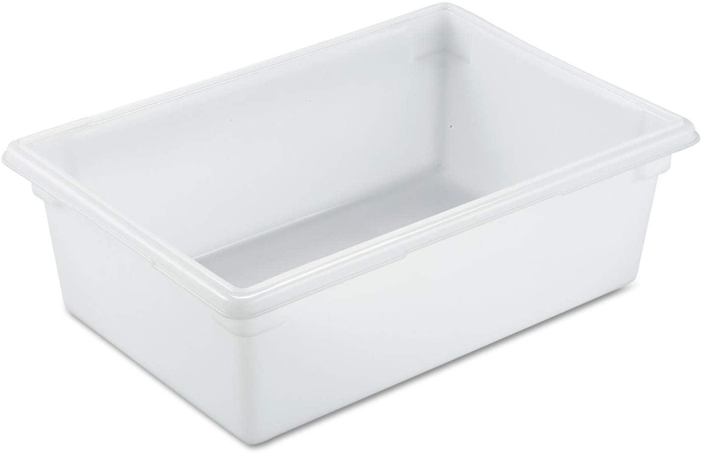 White 12.5 Gallon Plastic Food Storage Box