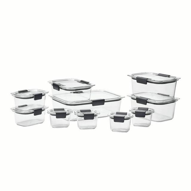 Rubbermaid Brilliance Food Storage Container, 20 Piece Variety Set
