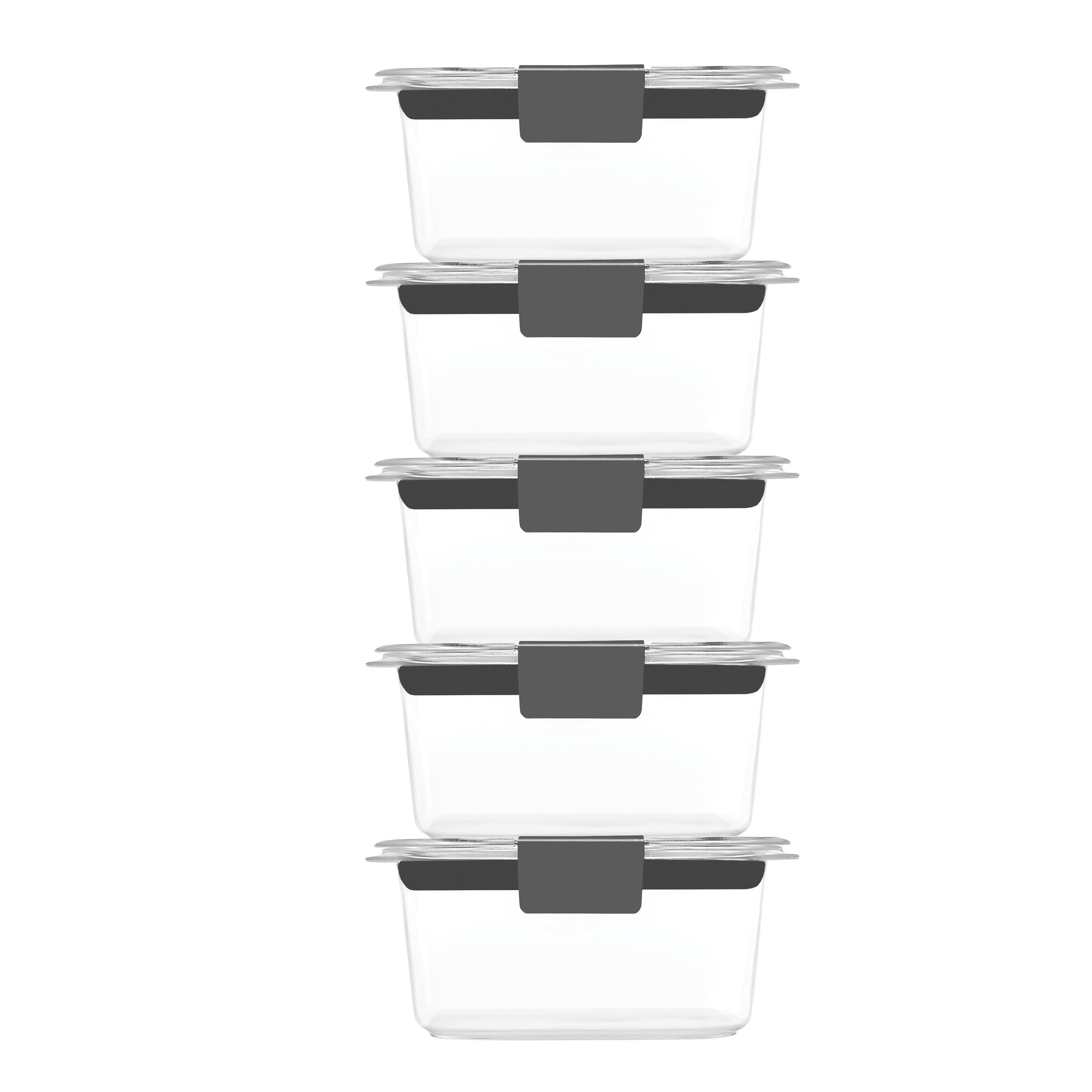 Clear BPA-Free Plastic Airtight Meal Prep Containers Set