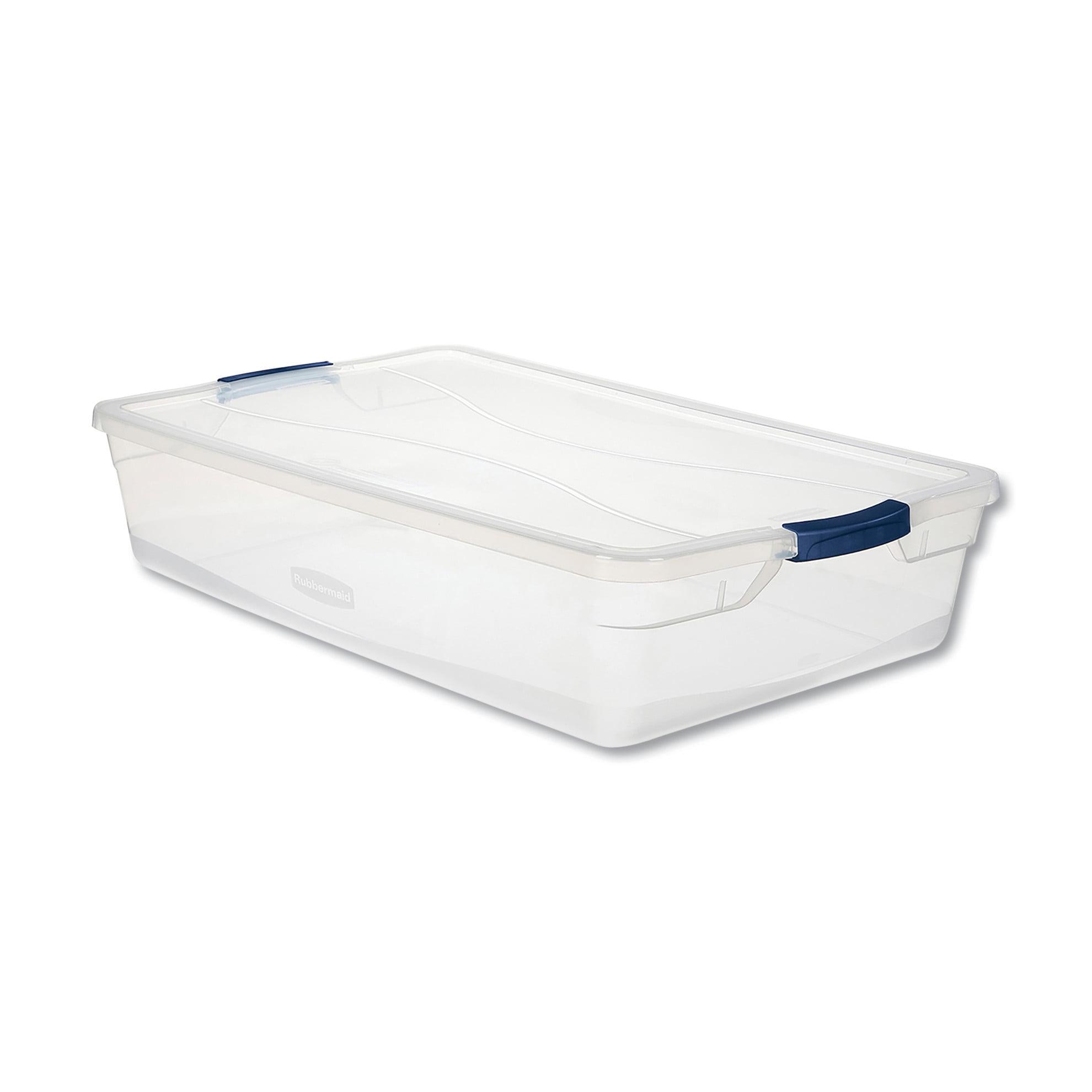 Rubbermaid 41 Quart Cleverstore Clear Latching Tote