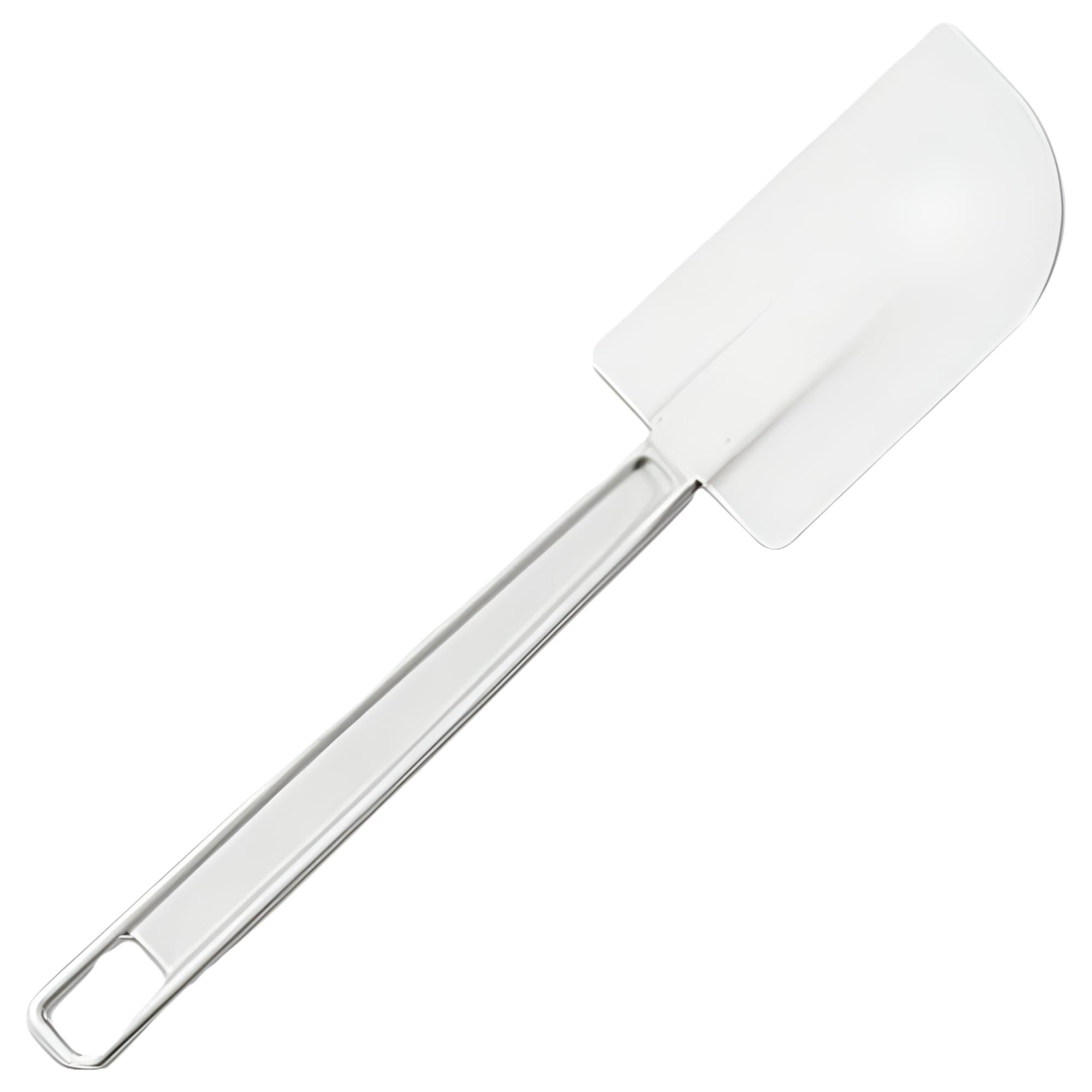 White 9.5-inch Silicone Cook's Scraper with Seamless Handle