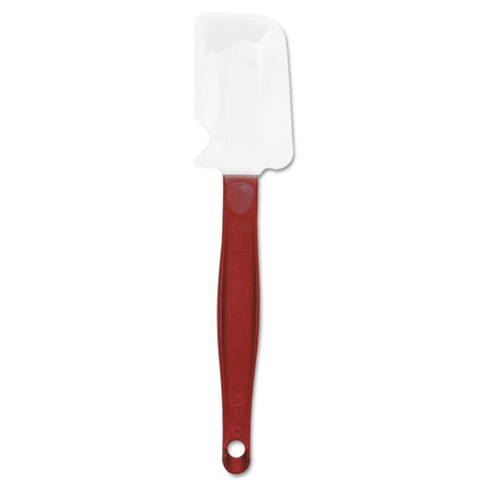 9.5" Red and White High-Heat Silicone Spatula