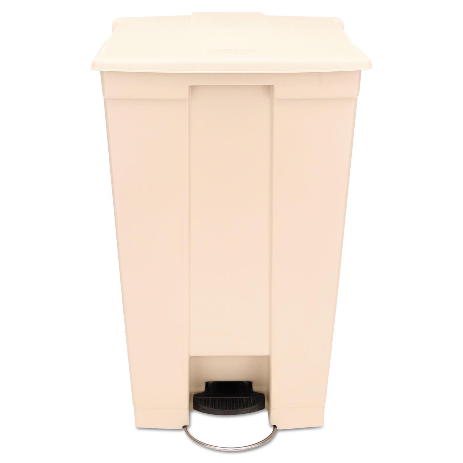 Rubbermaid Commercial Legacy Step-On Receptacle, 23 gal, Polyethylene, Beige