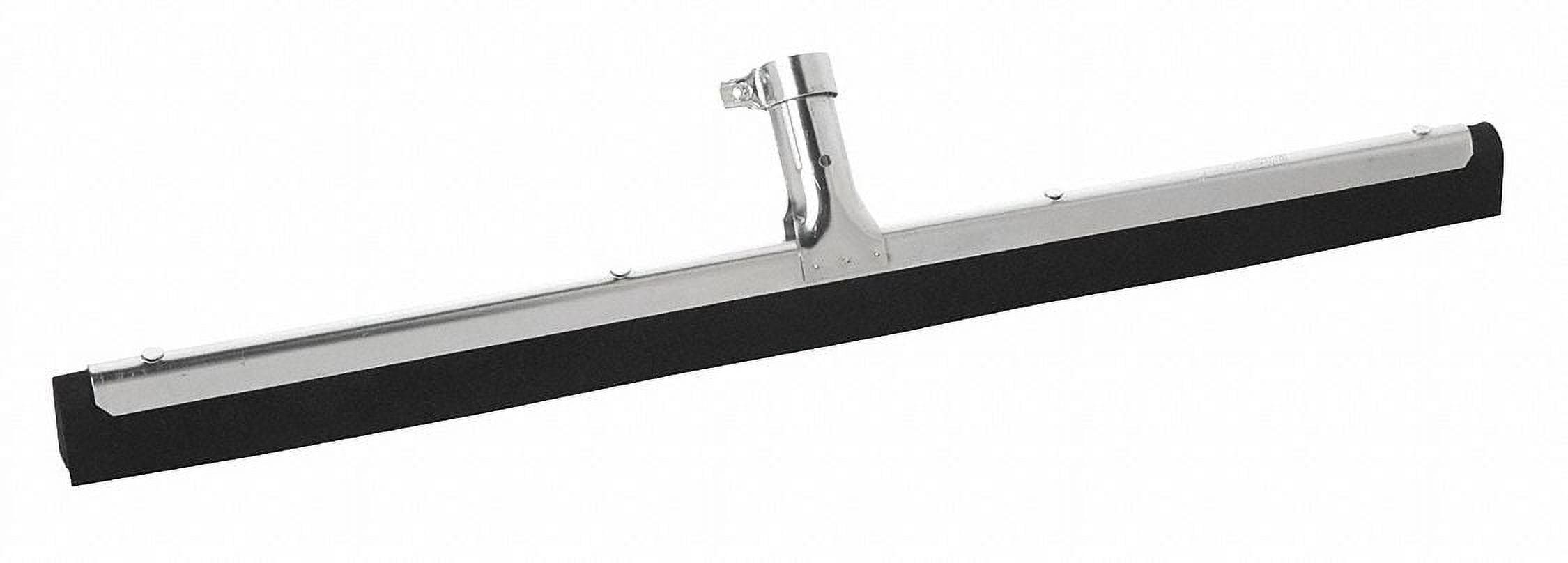 22-Inch Black Rubber Floor Squeegee with Metal Frame