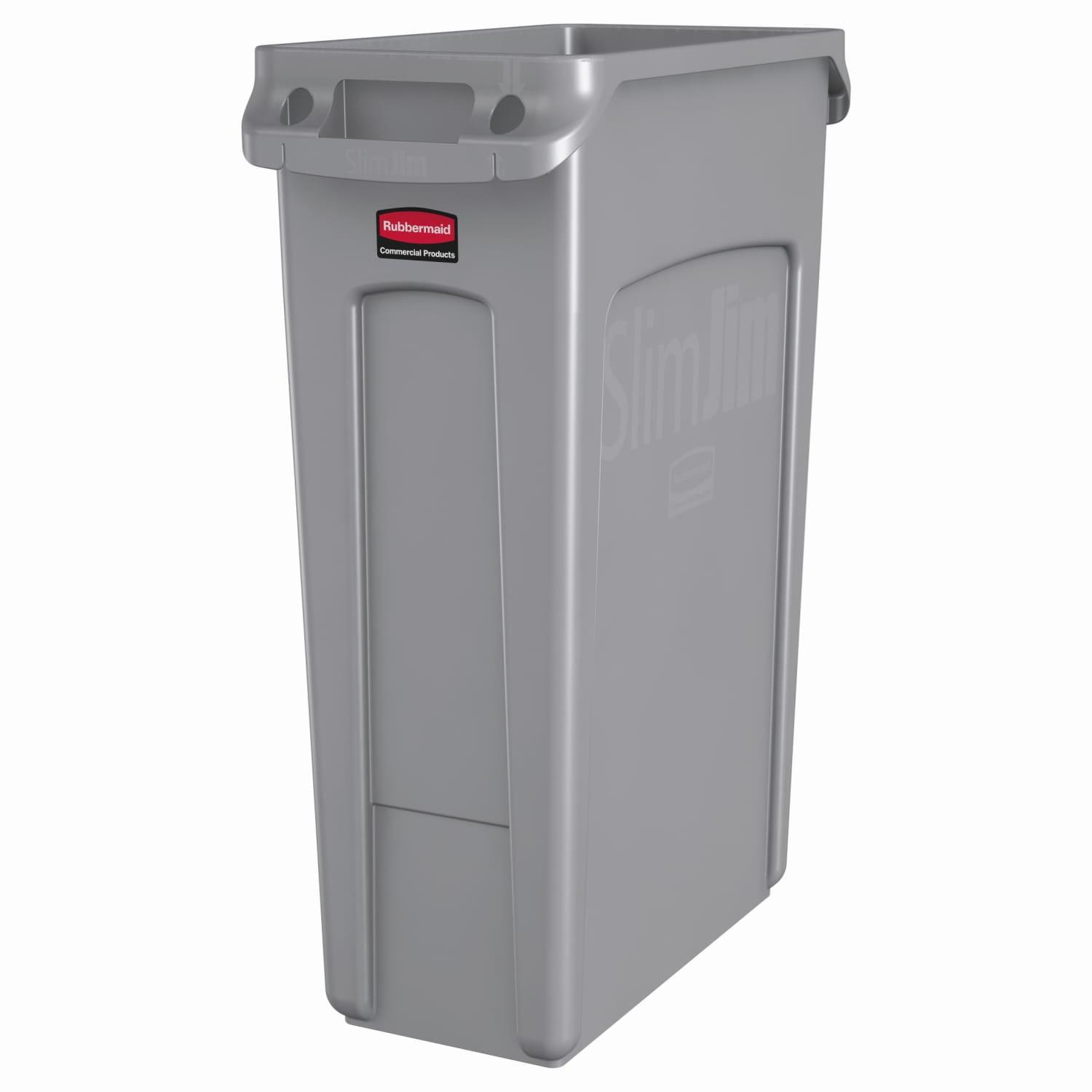 Rubbermaid Commercial Slim Jim 23-Gallon Vented Waste Container