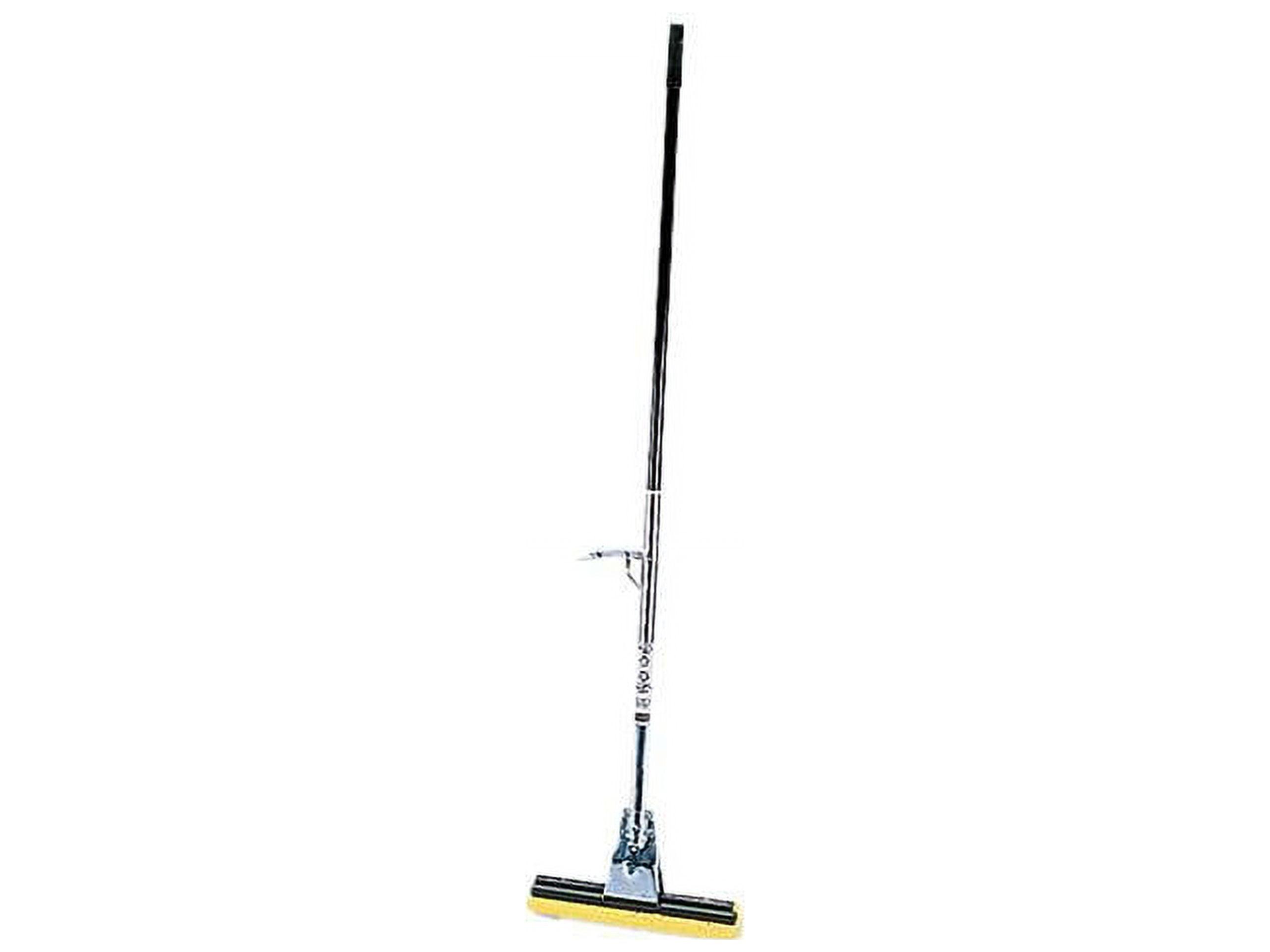 Rubbermaid Commercial Steel Sponge Mop, 12" Wide Yellow Cellulose Sponge Head, Bronze Steel Handle