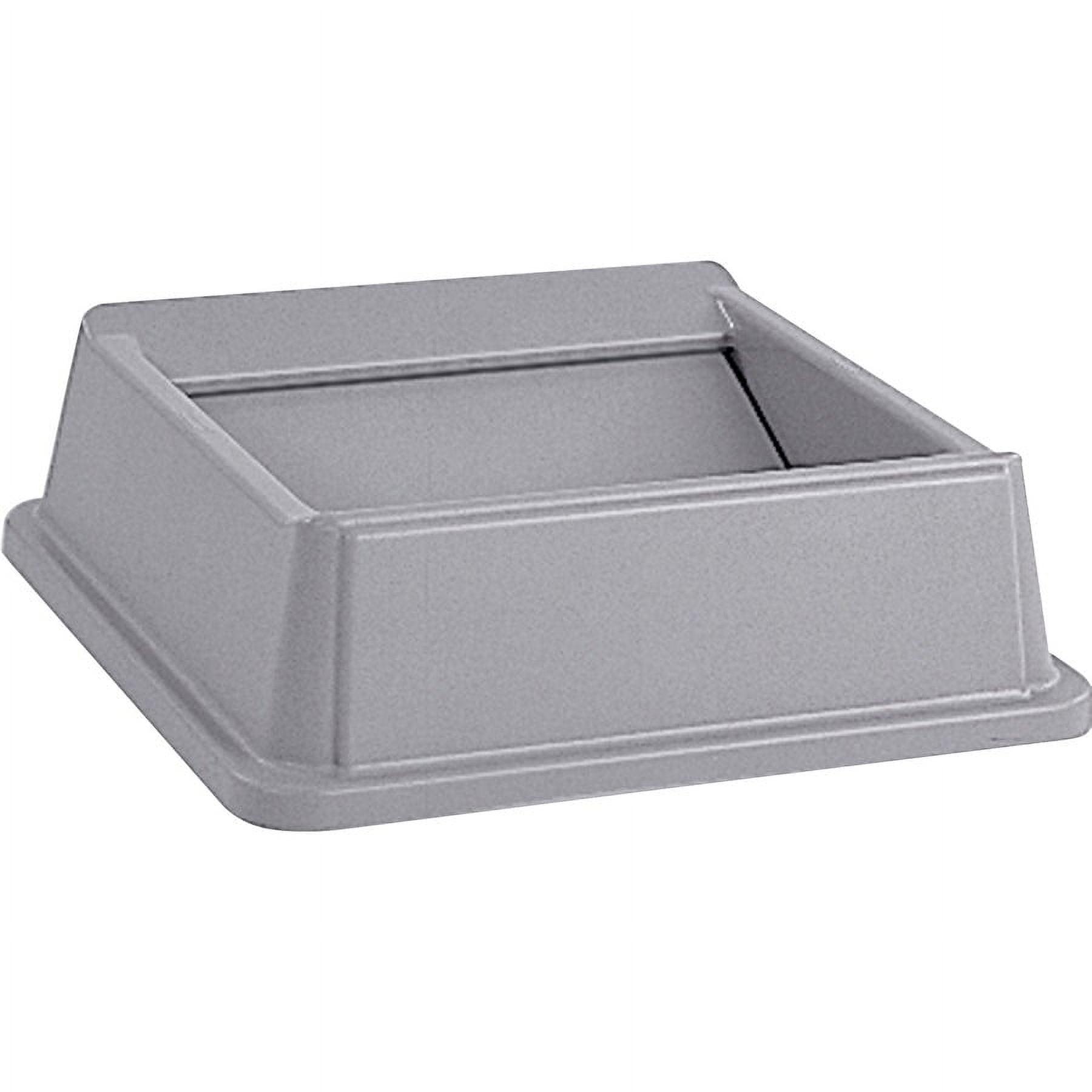 Gray Square Swing Top Lid for Waste Containers