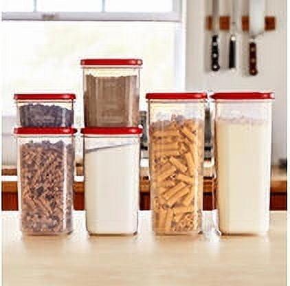 Clear BPA-Free Plastic Modular Food Storage Jar Set