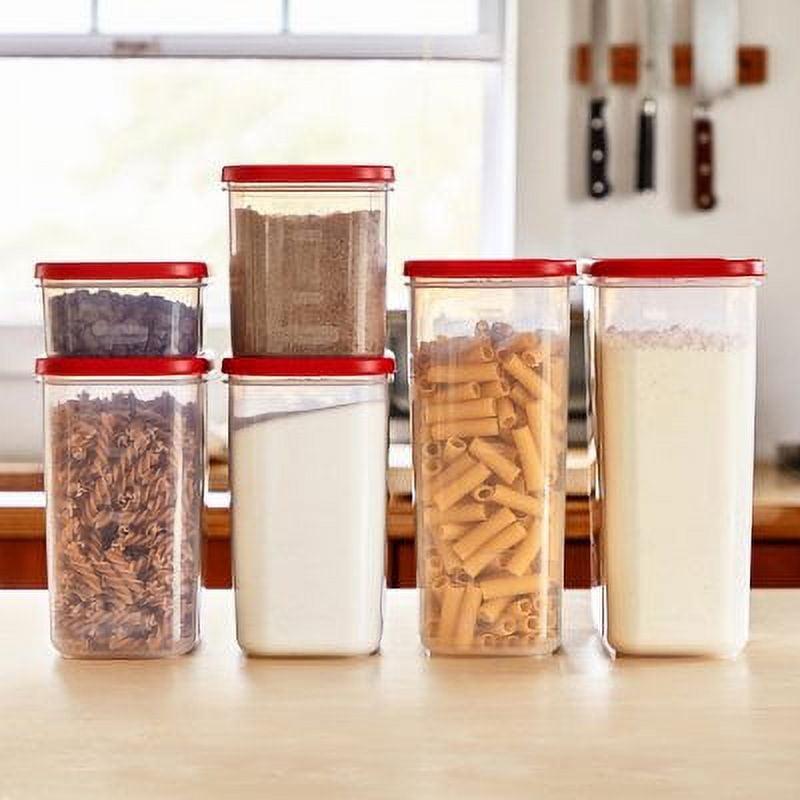 Clear BPA-Free Plastic Modular Food Storage Jar Set