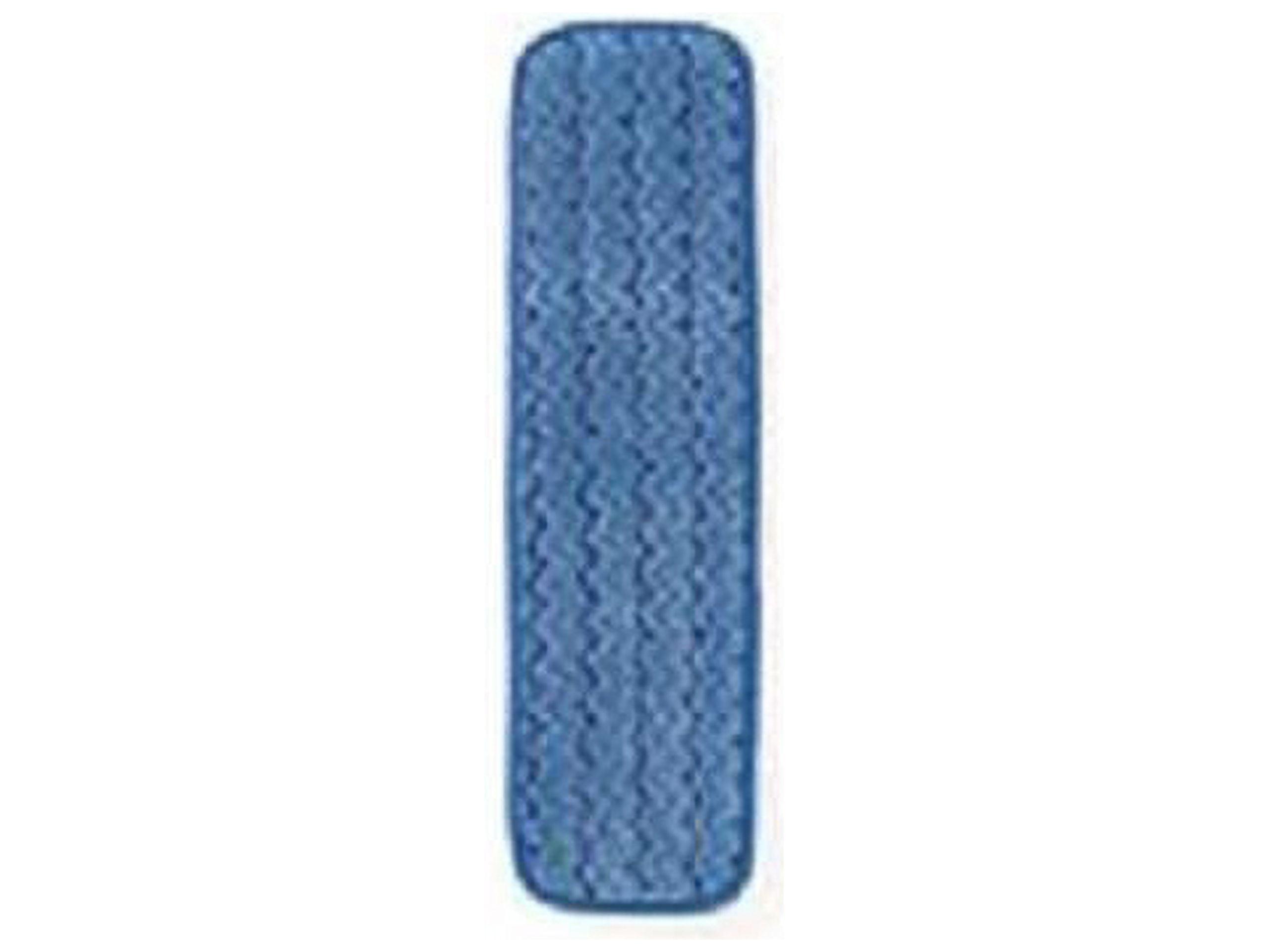 Red and Blue Microfiber Damp Mopping Pad, 18.5 x 5.5 Inches