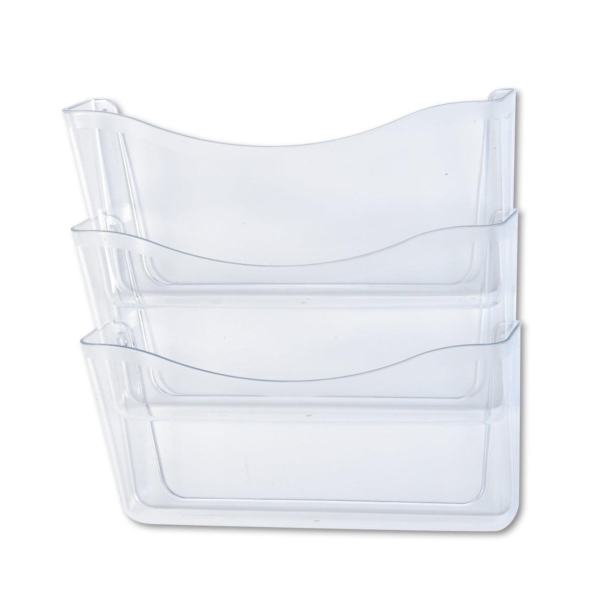 Clear Unbreakable Three Pocket Wall File Set