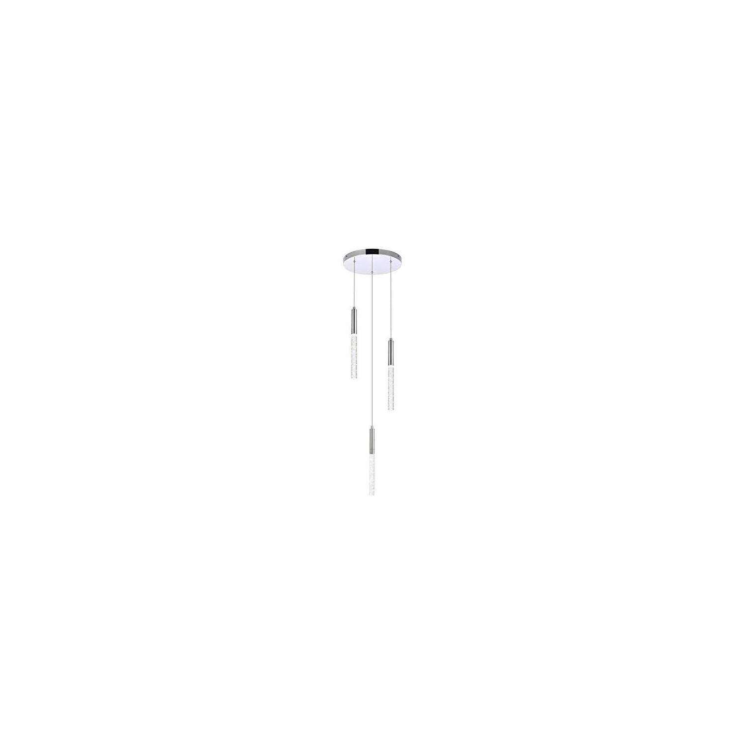 Elegant Lighting Ruelle 3 lights Chrome Pendant