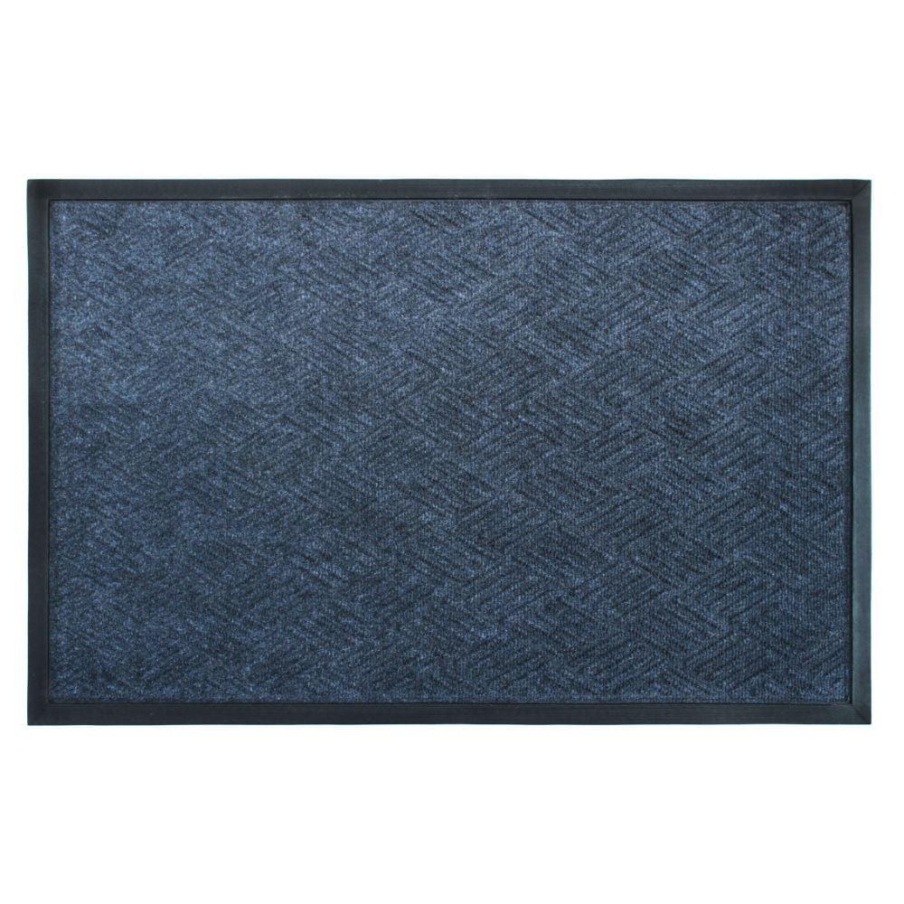 Cobalt Blue Rubber Outdoor Doormat 24" x 36"
