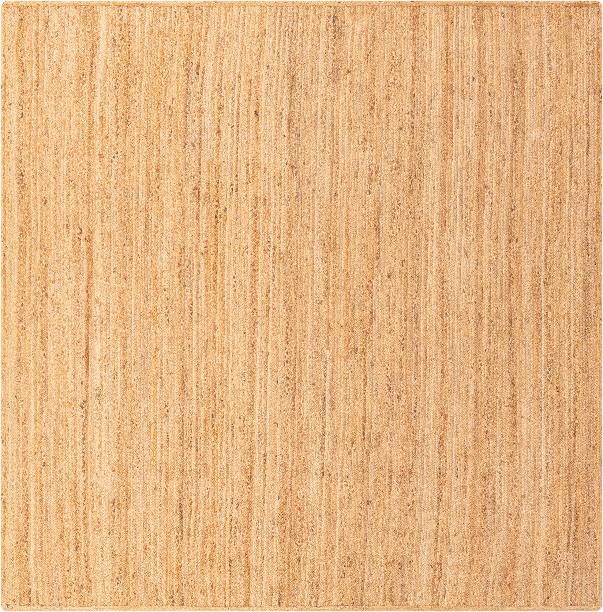 Unique Loom 10'x10' Braided Jute Dhaka Natural Indoor Area Rug