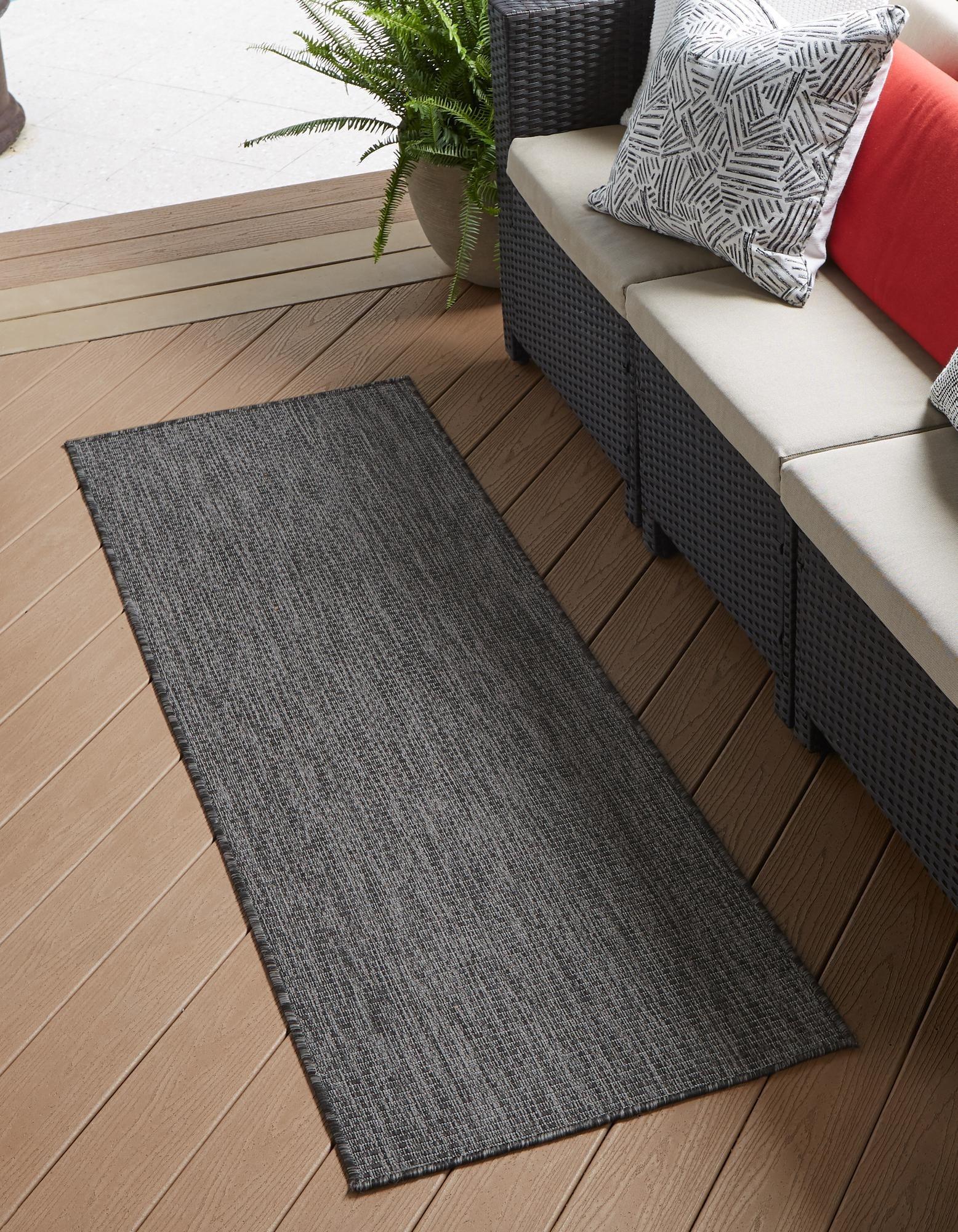 Unique Loom Outdoor Solid Solid Woven Area Rug