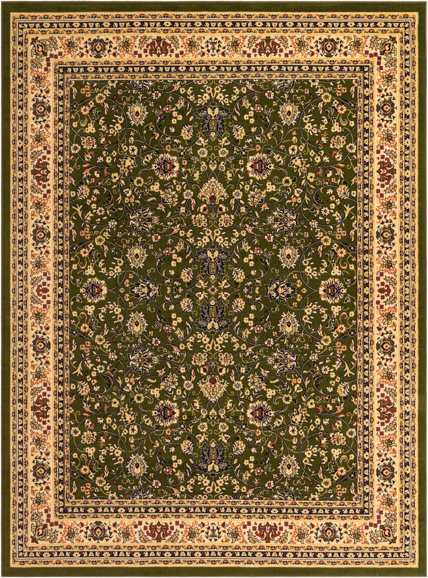 Unique Loom 9' 10 x 13' 1 Sialk Hill Washington Green Area Rug