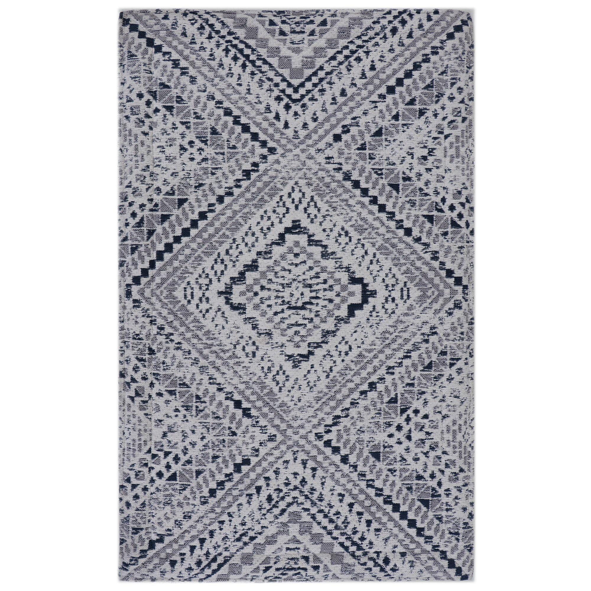 Rugsmith Gray Machine Woven Cheyenne Anti-Fatigue Kitchen Mat, 20" x 36"