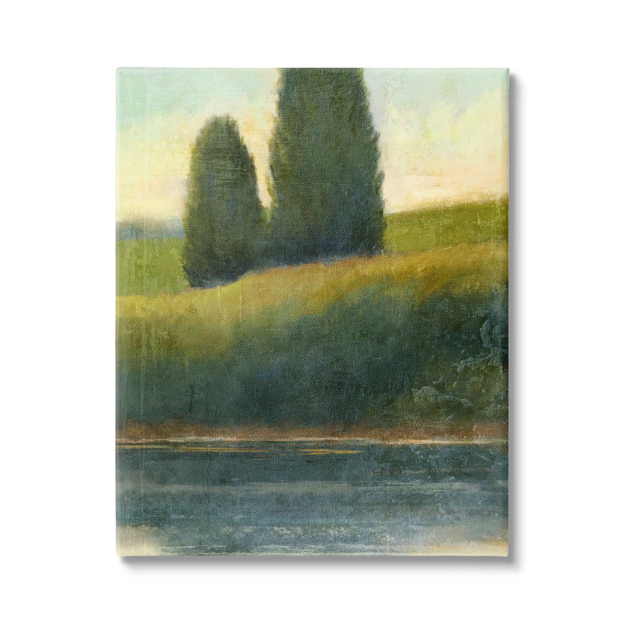 Stupell Industries " Rural Pond Reflection Landscape " by Suzanne Nicoll