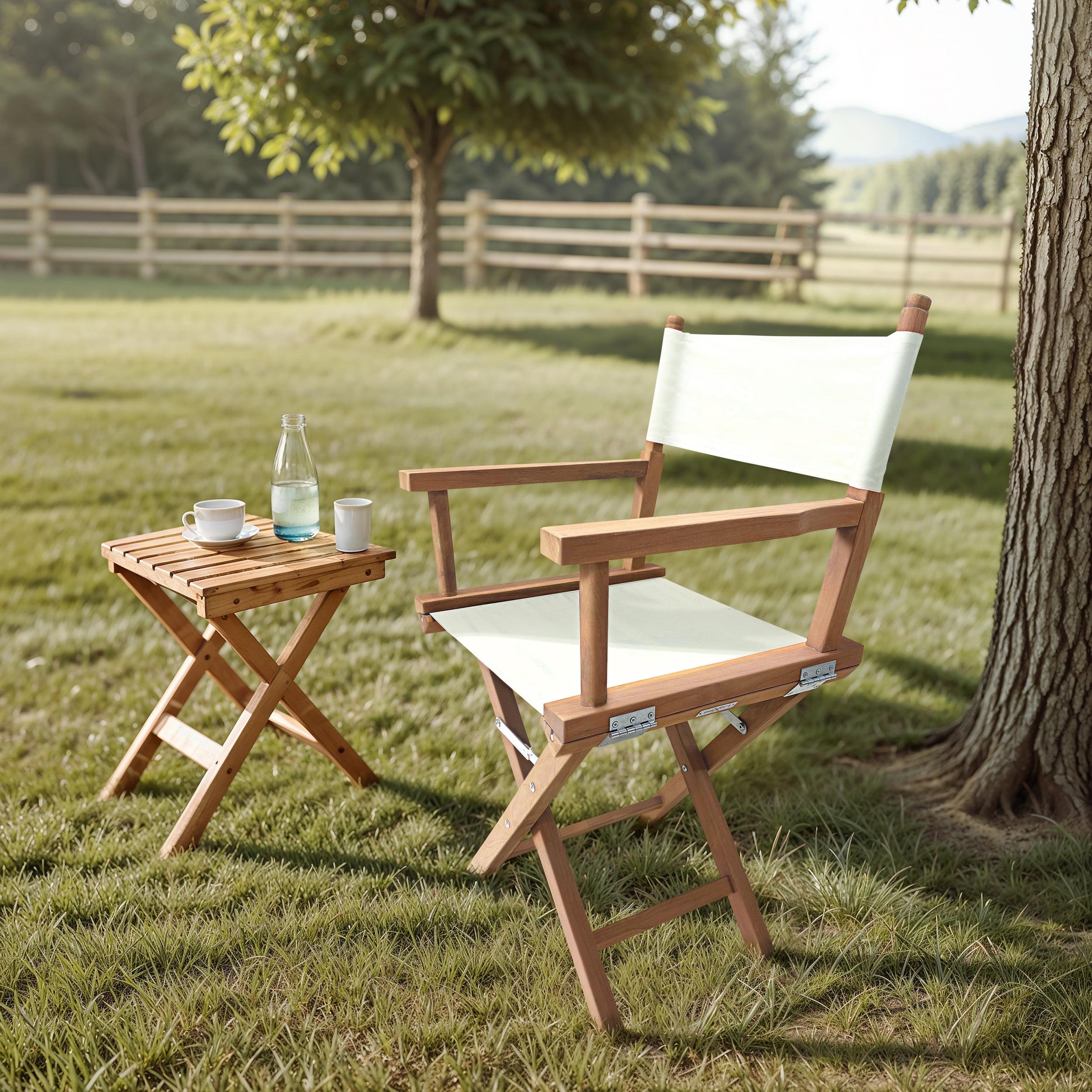 LuXeo LuXeo Russell Teak Director Chair