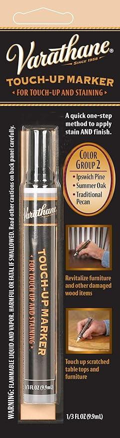 Rust-Oleum Varathane 215353 Wood Stain Touch-Up Marker For Summer Oak, Traditional Pecan, Ipswich Pine