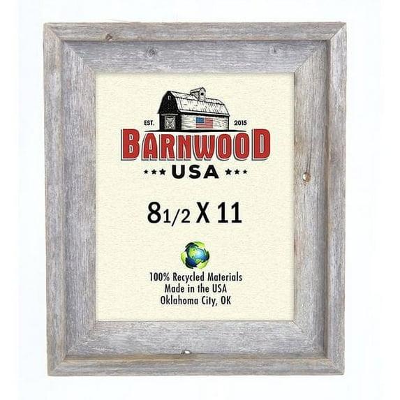 Kattan Weathered Gray Wood Beveled Picture Frame
