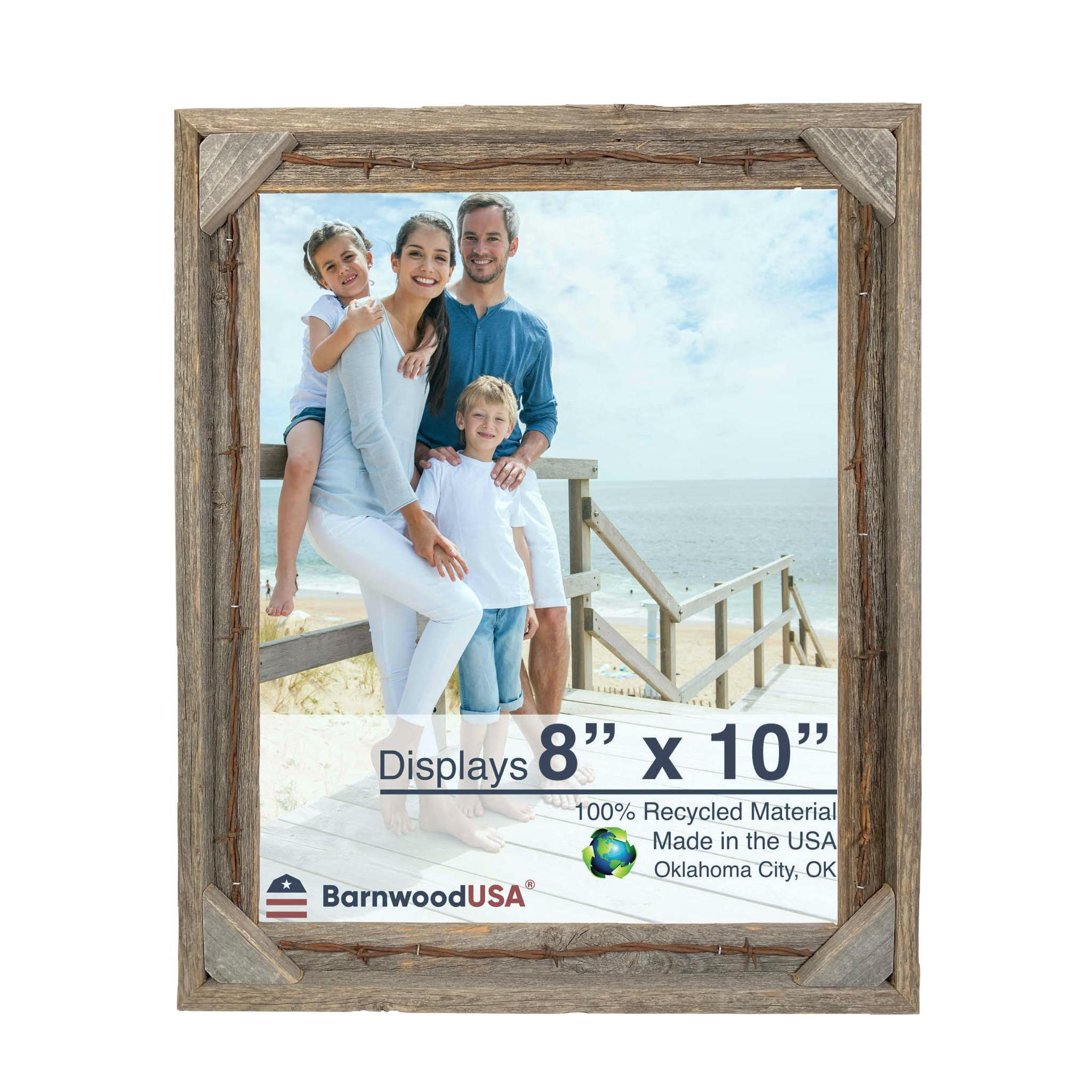 Millwood Pines Kattan Weathered Gray Wood Beveled Picture Frame