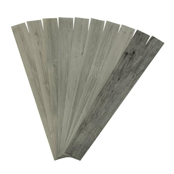 Rustic Grove Wood Planks (Mixed Gray-Dark)