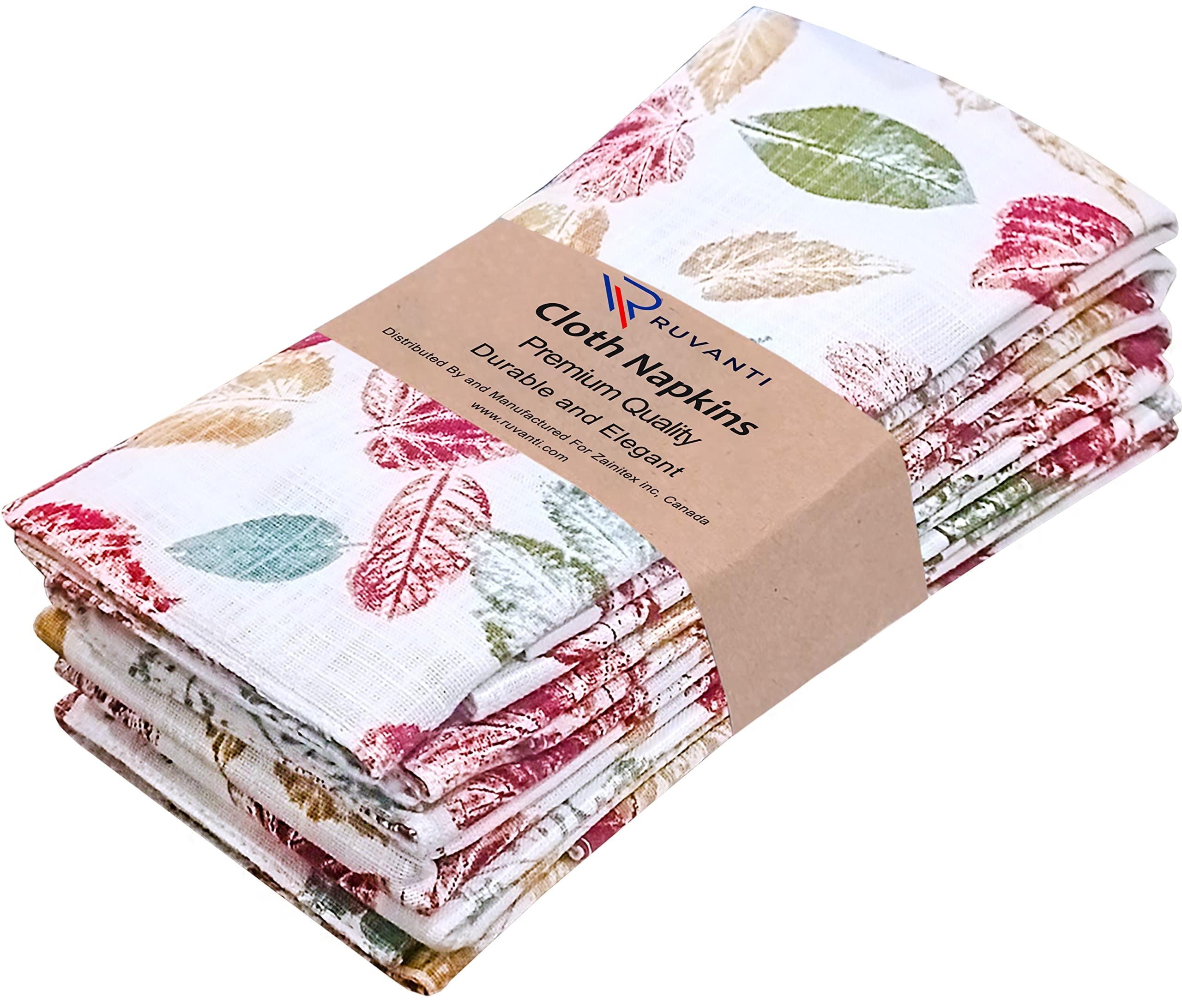 100% Cotton Square Kitchen Cloth Napkins