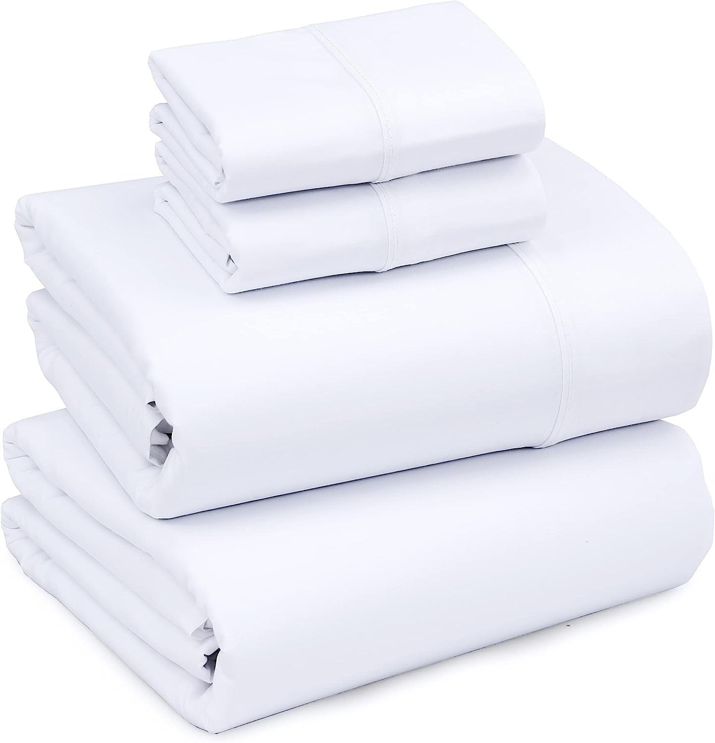 100% Brushed Microfiber Sheets Sets 4 Piece Soft Sheets 16 Inch Deep Pocket Bed Sheets