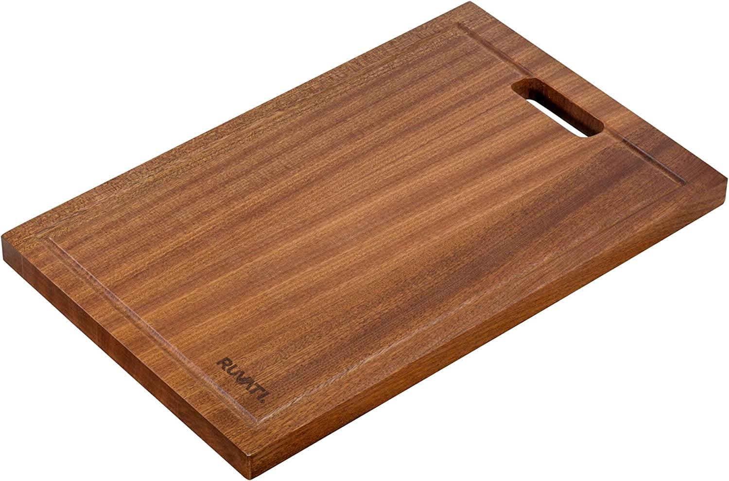 Ruvati Mahogany 17" Rectangular Wood Cutting Board