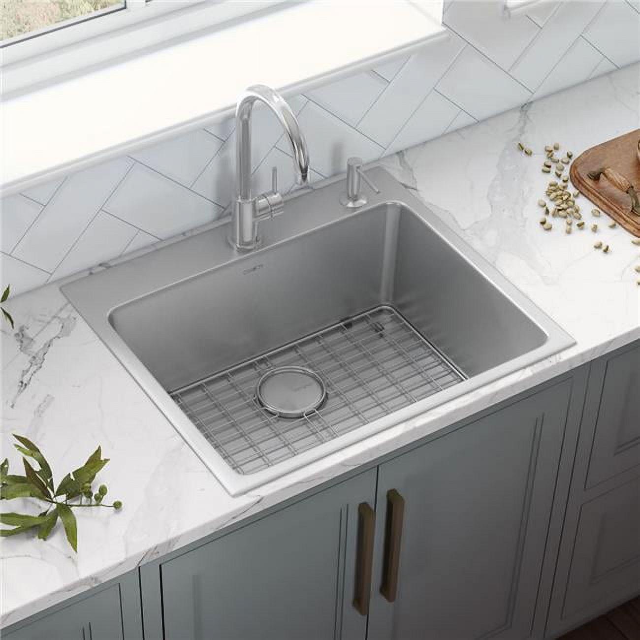 Ruvati 23 x 20 inch Drop-in Topmount Kitchen Sink 16 Gauge Stainless Steel Single Bowl