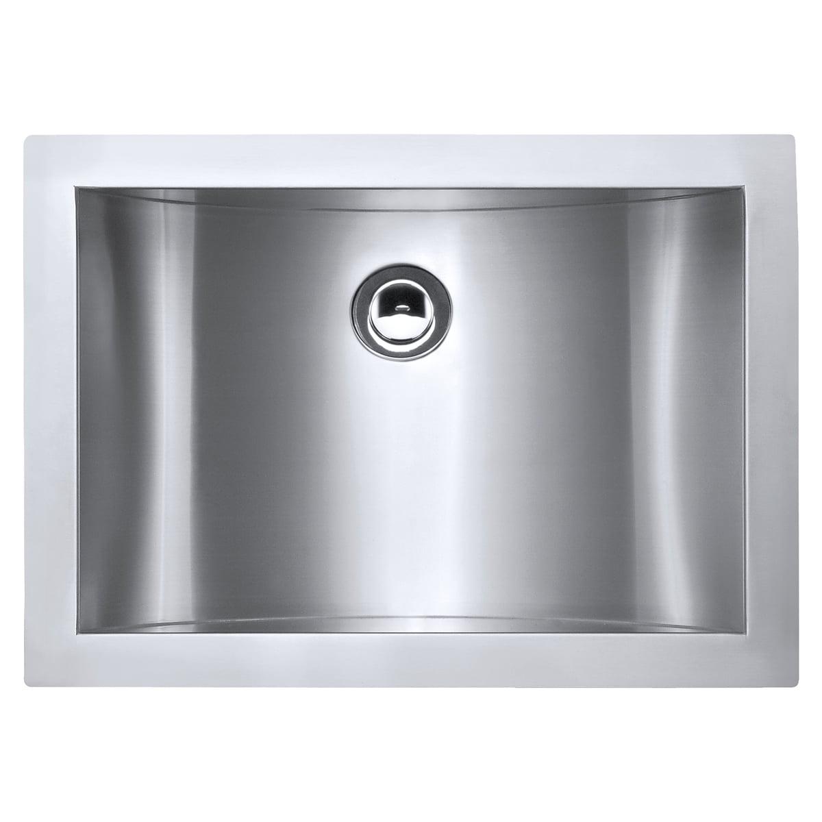 Ariaso 21"x15" Modern Stainless Steel Undermount Bathroom Sink