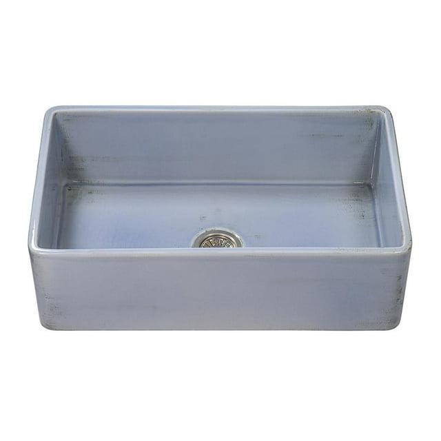 Ruvati 33 inch Fireclay Farmhouse Apron-Front Kitchen Sink Reversible