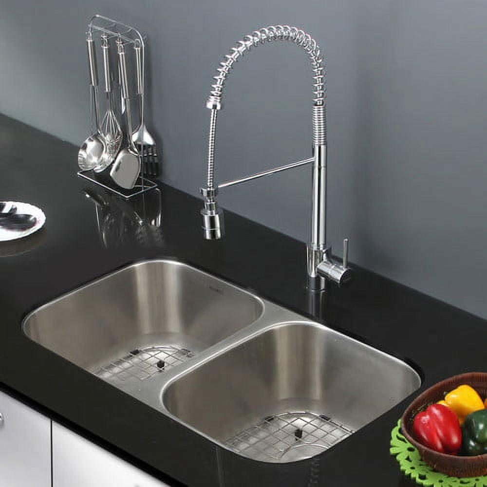 Ruvati 32-inch Stainless Steel Double Bowl Undermount Kitchen Sink