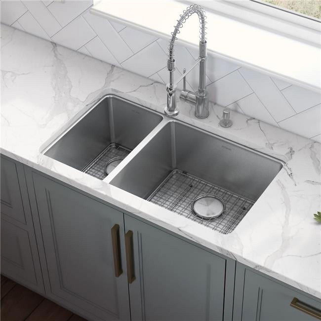 Ruvati 32-inch Undermount Kitchen Sink Double Bowl 16 Gauge Stainless Steel