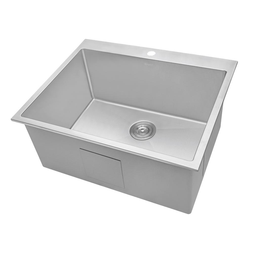 30-Inch Stainless Steel Drop-In Utility Sink with Grid