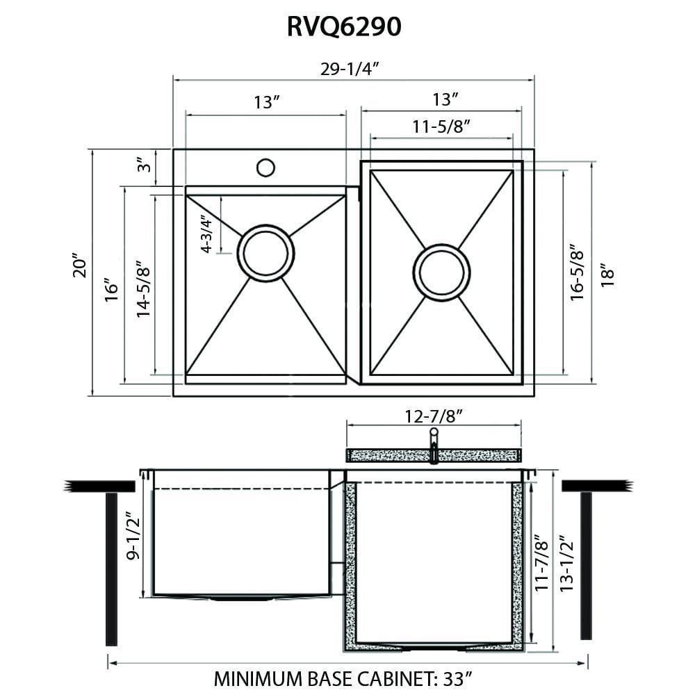 Merino 34'' Stainless Steel Double Bowl Outdoor Sink