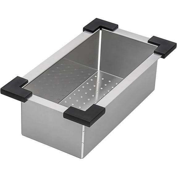 Ruvati Ruvati Workstation Sink Replacement Colander 17 inch Stainless Steel with Plastic Corners
