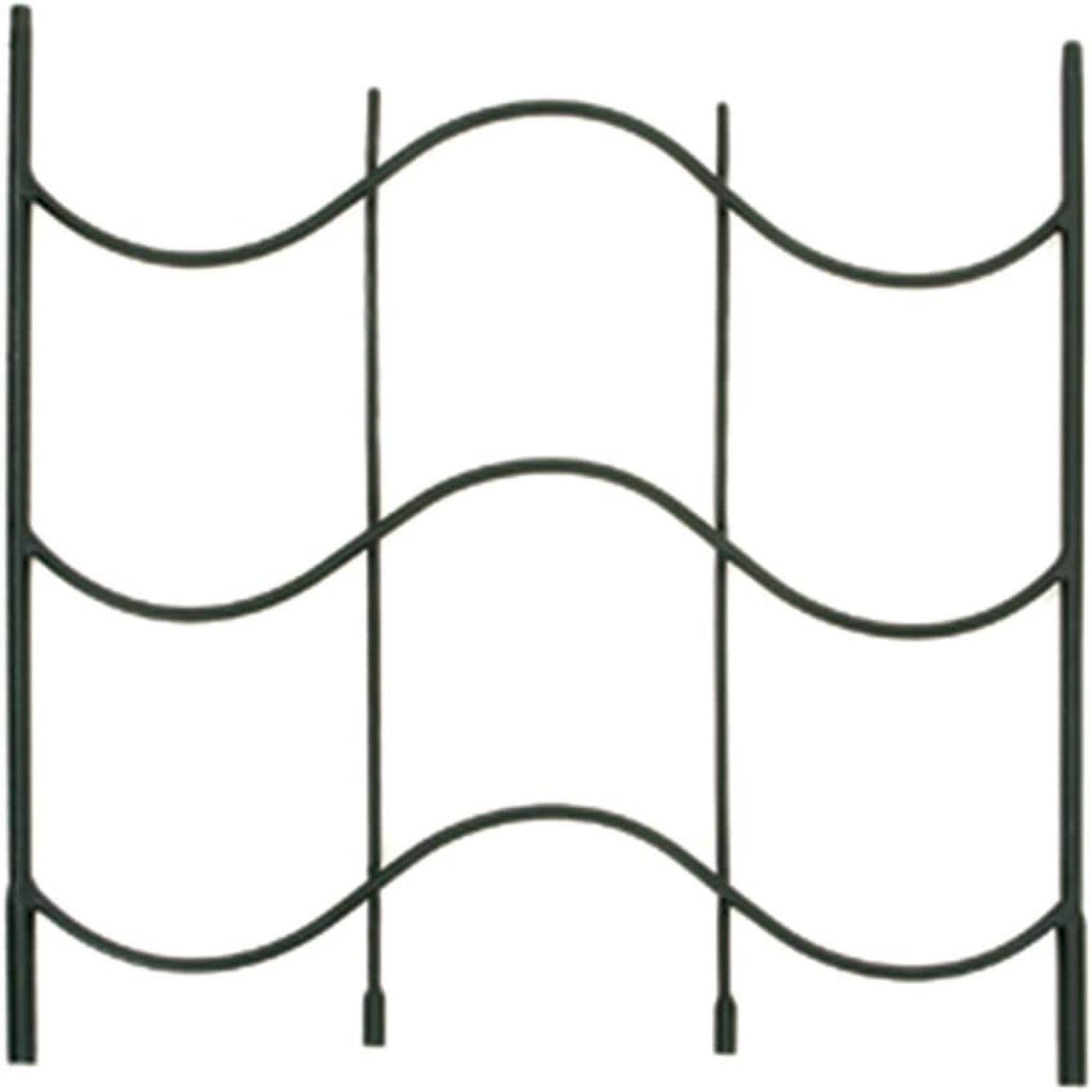 Waves Black Wrought Iron Trellis Extension Piece