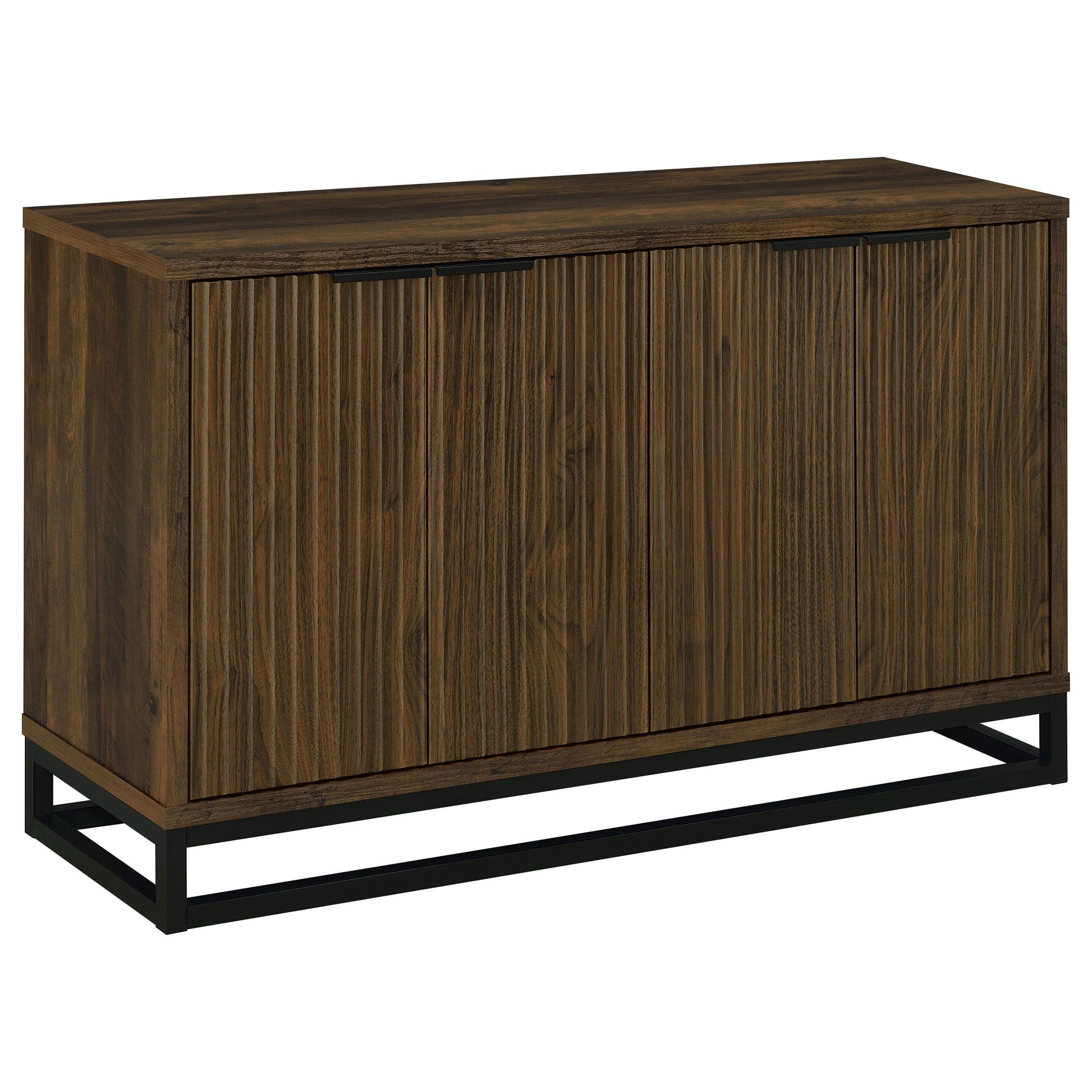 Coaster Ryatt Transitional 4 Door Wood Accent Cabinet Dark Pine