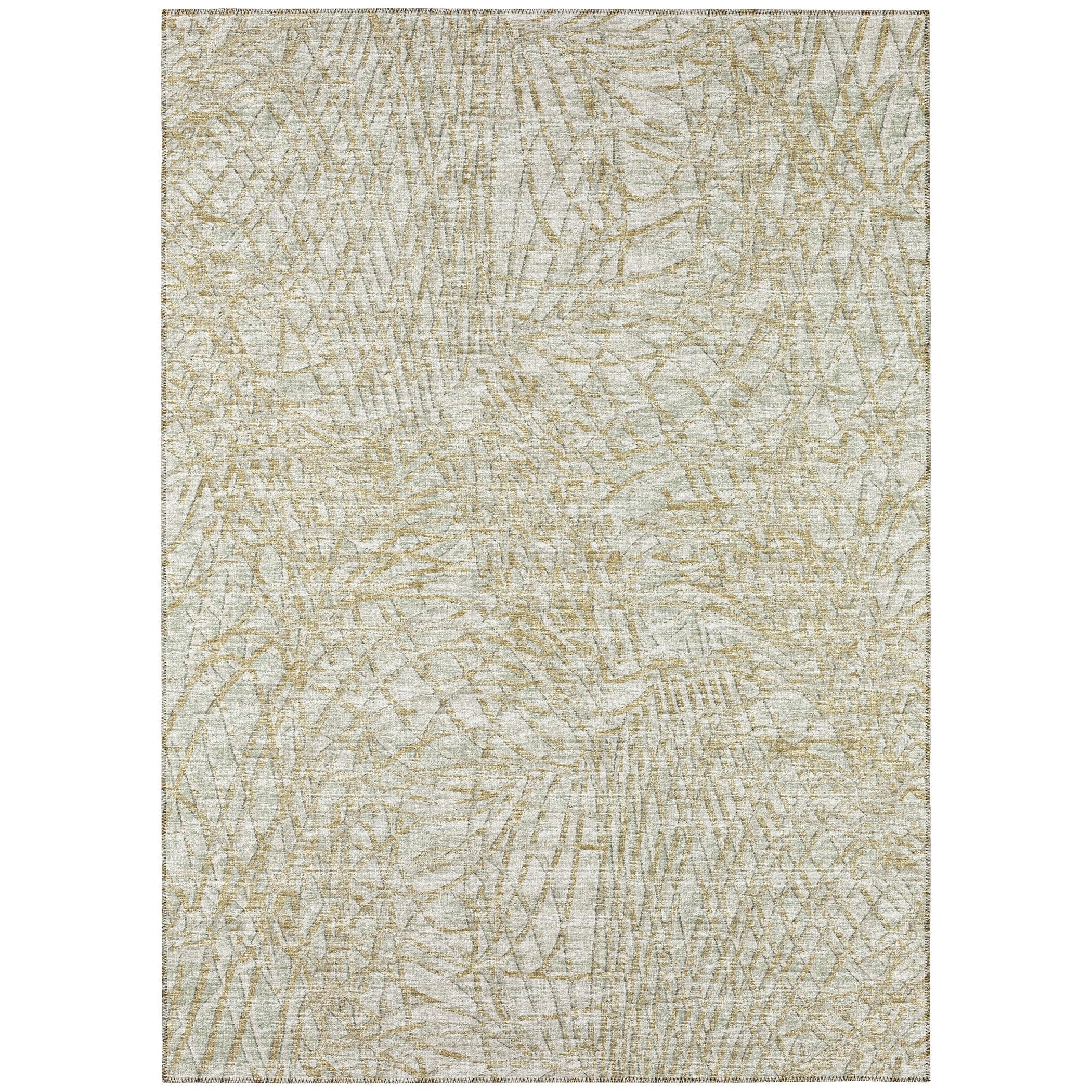 Rylee Sage Green Flat Woven Non-Skid 3' x 5' Area Rug