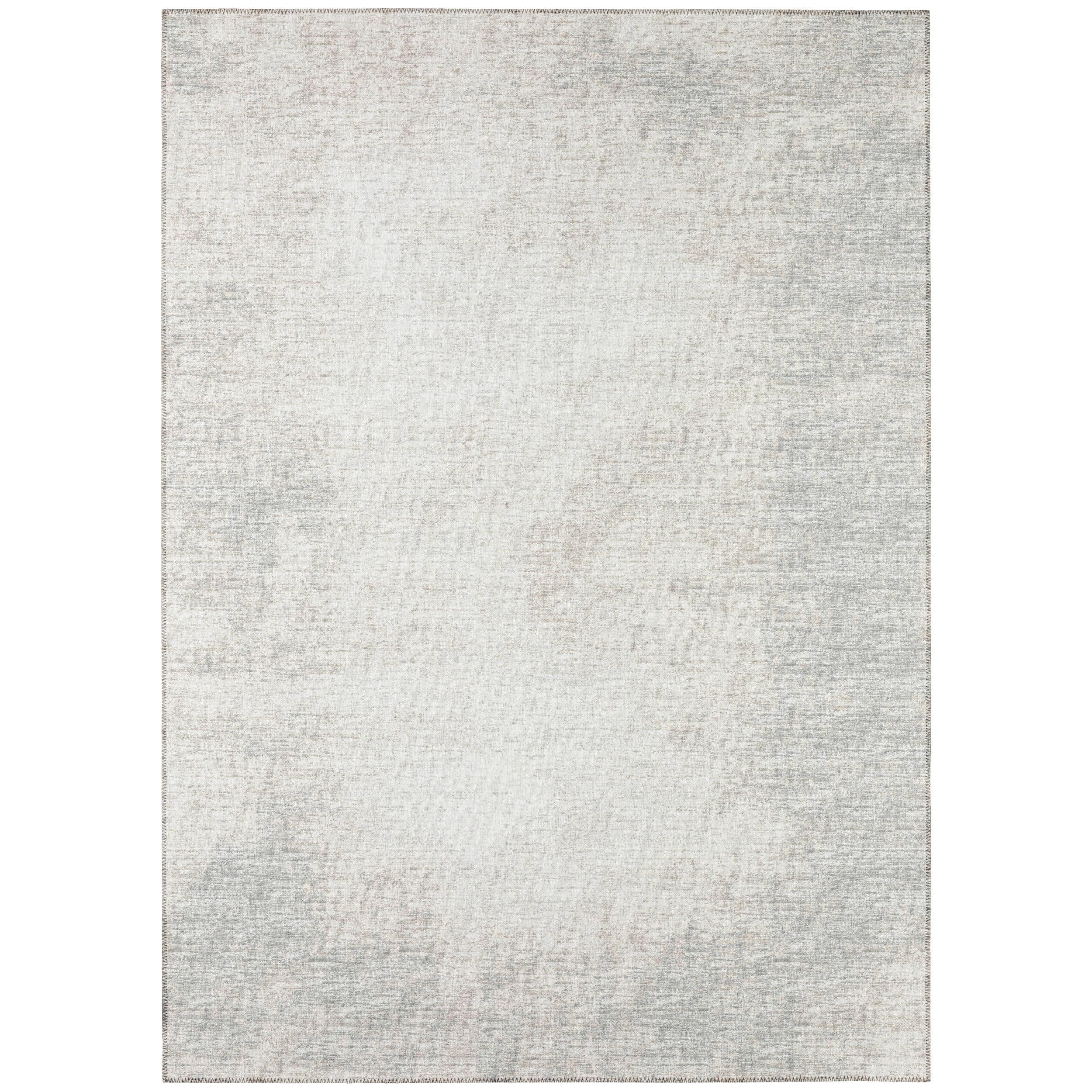 Rylee Indoor/Outdoor Grey Distressed 10' x 14' Non-Skid Area Rug