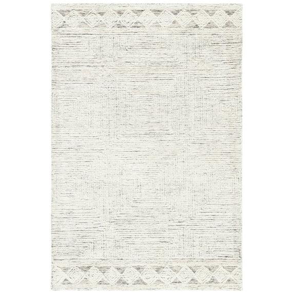 Abstract ABT349 Hand Tufted Accent Rug - Ivory/Grey - 2'3"x4' - Safavieh .