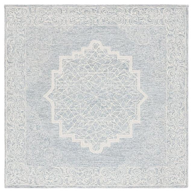 SAFAVIEH Abstract Aurbree Oriental Area Rug, Ivory/Blue, 6' x 6' Square