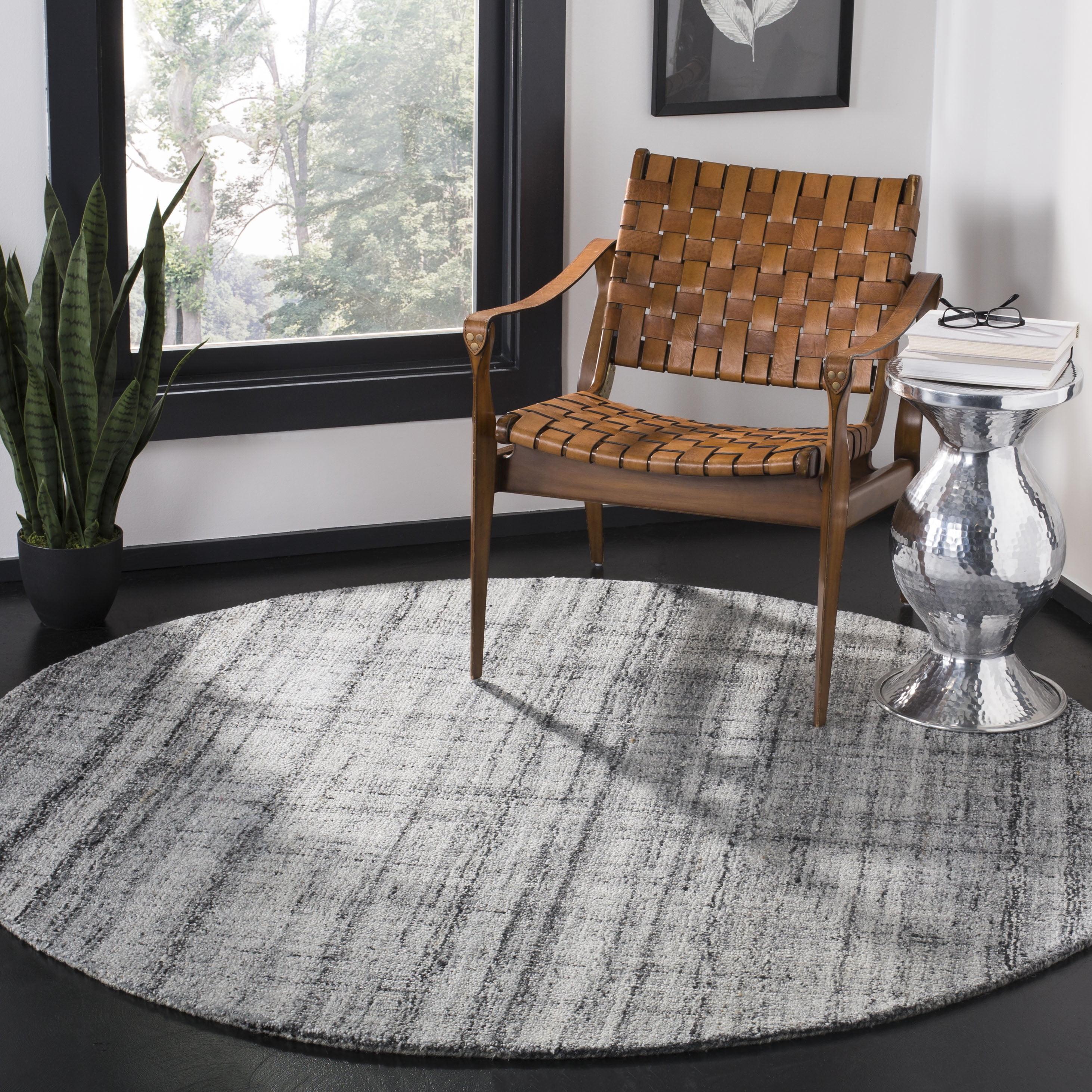 Gudinas Handmade Tufted Gray/Black Area Rug